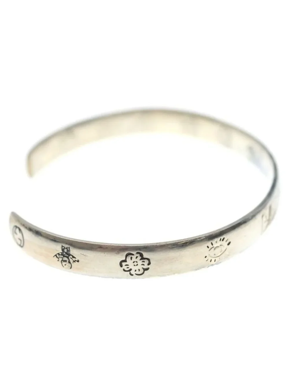 Gucci Blind for Love Bangle Bracelet Silver - Picture 3 of 6